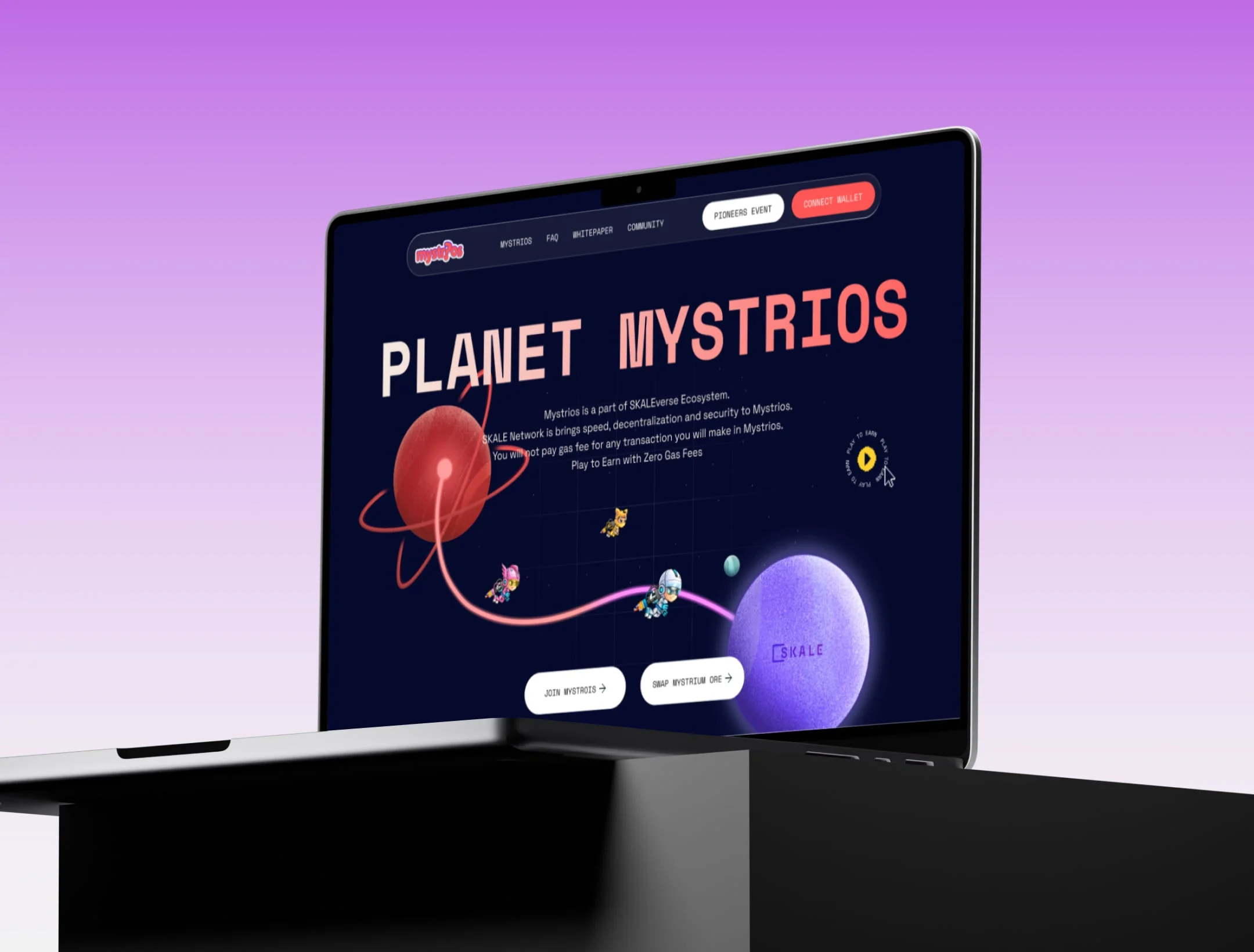 Play to Earn.  😎 The Mystrios website is now live.